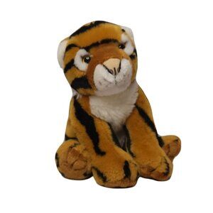 Vintage Animal Alley 10" Plush Sitting Tiger Cub Stuffed Animal Toy